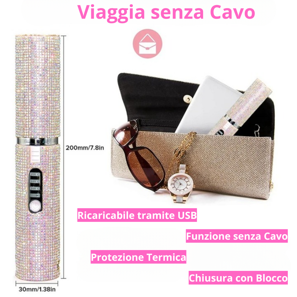 Piastra e Arricciacapelli USB 2-in-1