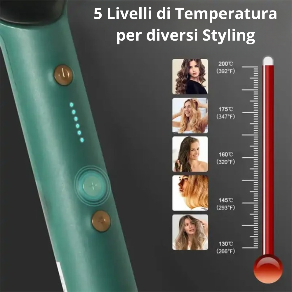Spazzola Lisciante 3 in 1 con Pettine Riscaldato