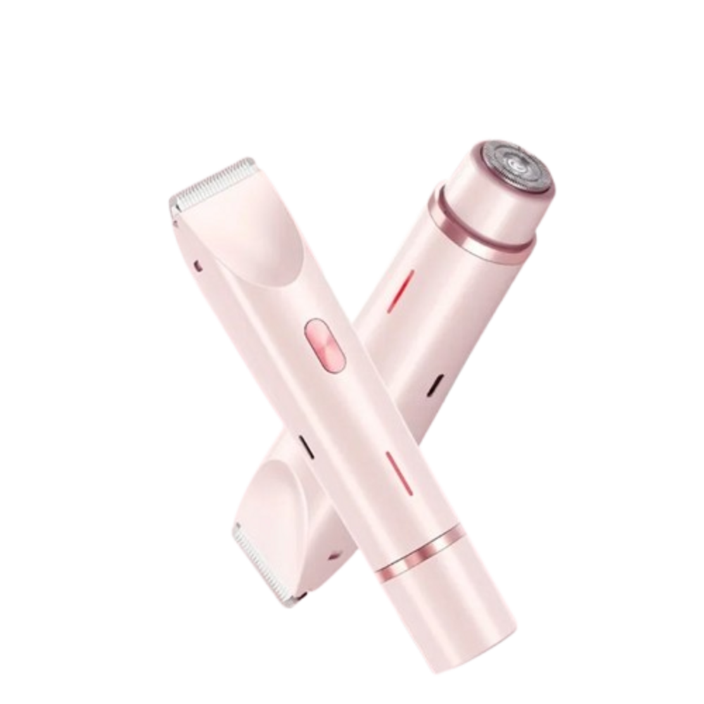 Rasoio Elettrico Donna 2 in 1, Trimmer Bikini Indolore